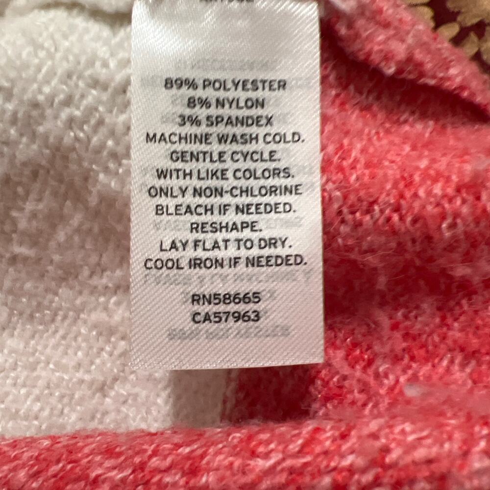 Caslon Cozy Striped Crew Neck Fuzzy Sweater Size S - Picture 14 of 14